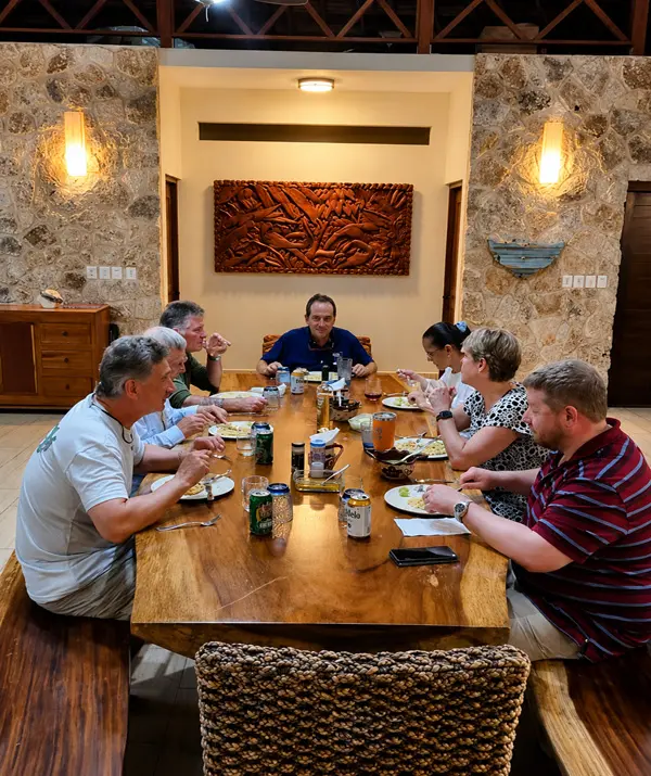 Ascension Bay Fishing Lodge Dining Room