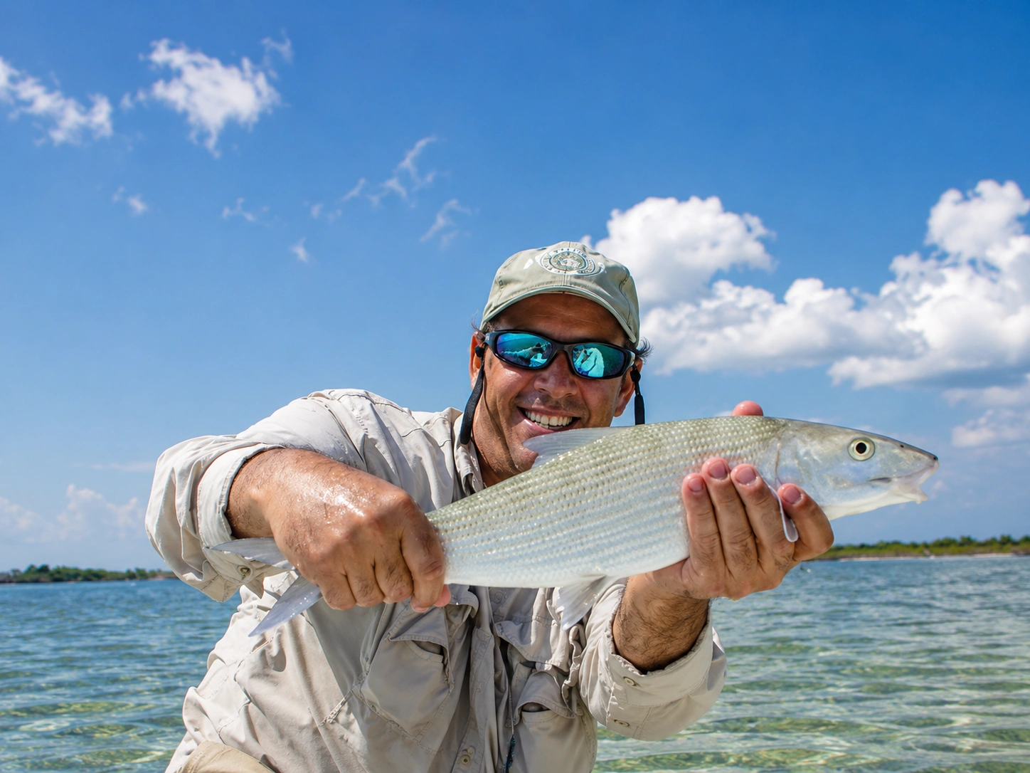Bonefish caught fishing the Cancun Lagoon