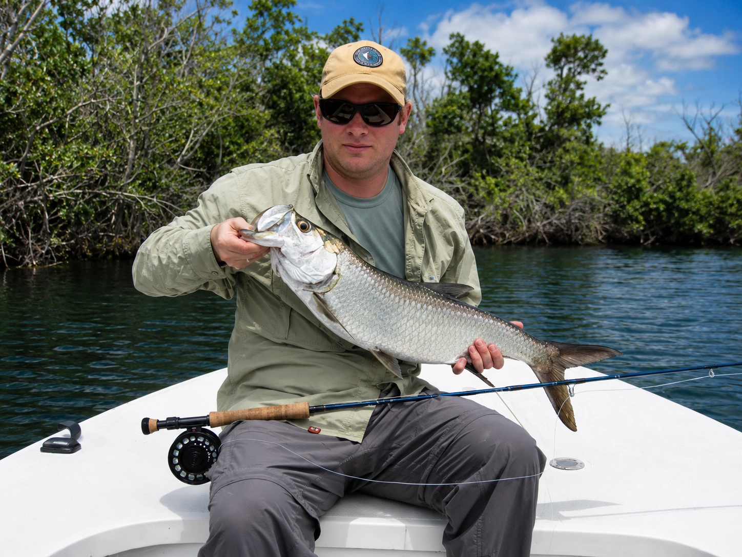 Tarpon caught fishing the Cancun Lagoon