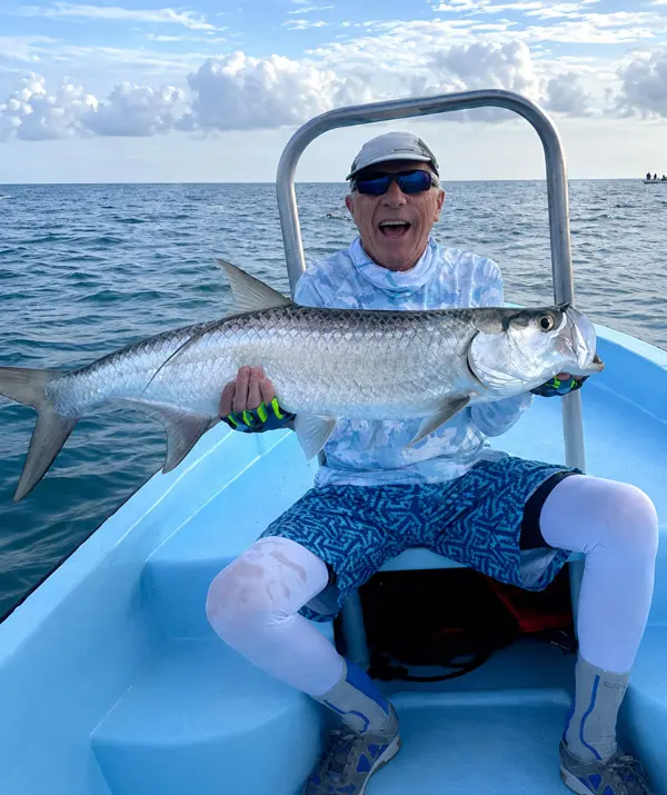 Happy angler with a nice Tarpon