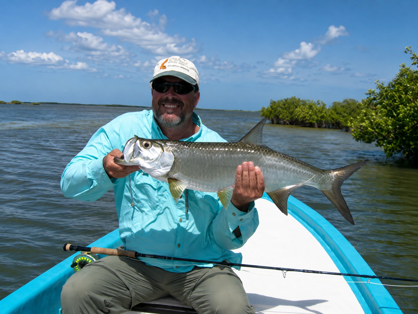 Tarpon caught on fly in Isla Blanca