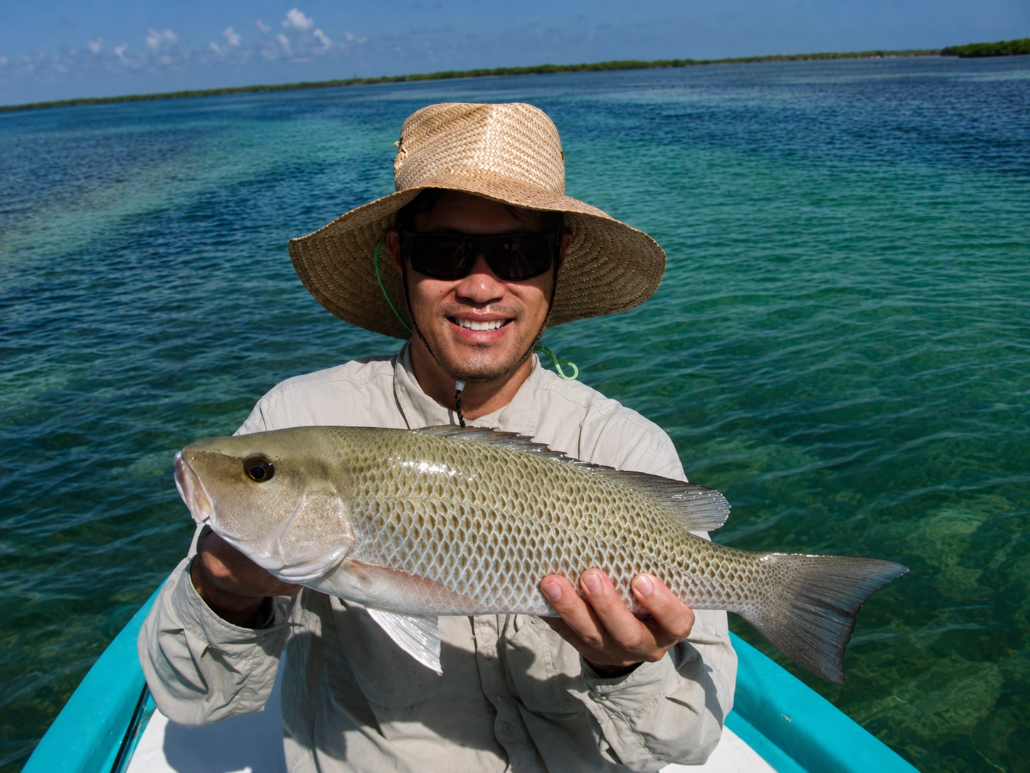 Snapper caught fishing the Cancun Lagoon